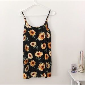 Sunflower Print Sundress (Urban Outfitters)