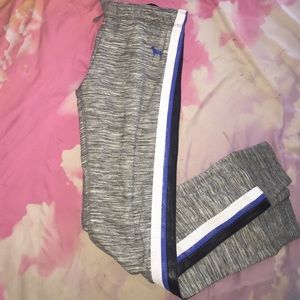 PINK Sweats Blue, White, and Black Stripes