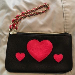 Large Betsey Johnson wristlet