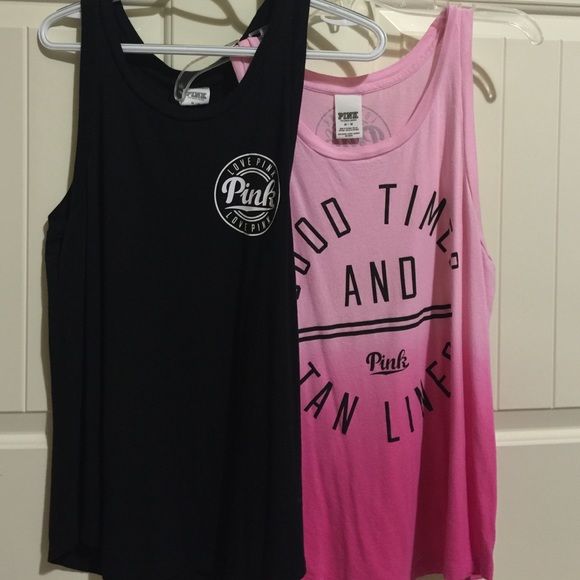 2 PINK tank tops for sale!!