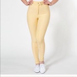 Yellow American Apparel Riding Pants