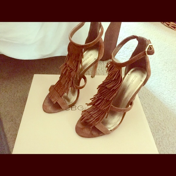 BCBG Fringe Heels