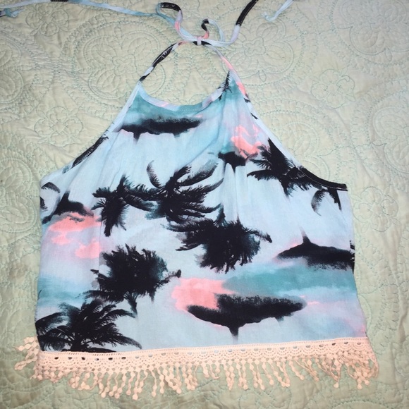 Palm Tree crop top