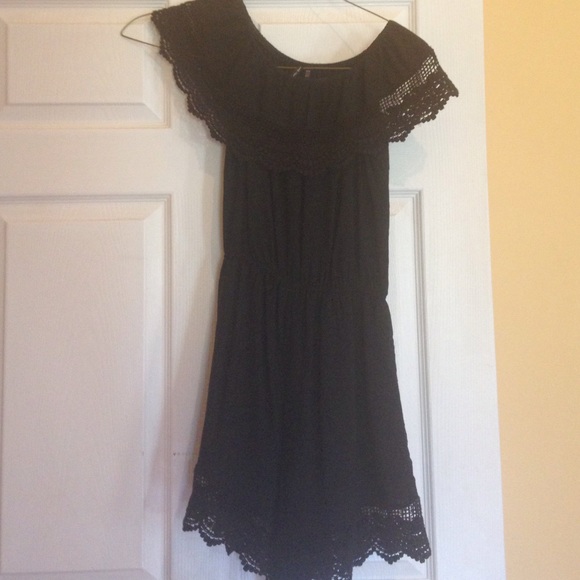 Black boutique short jumpsuit