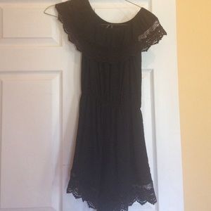 Black boutique short jumpsuit