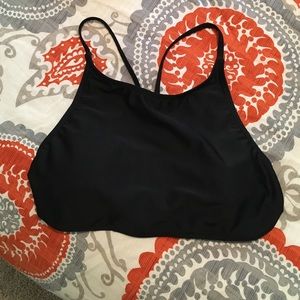 black high neck bikini top