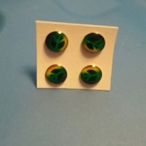 Peace sign earrings
