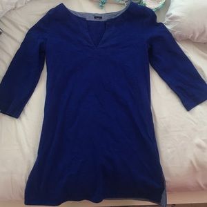 j crew tunic blue