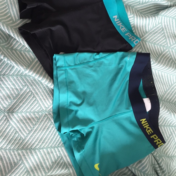2 PAIRS of Nike Pro Spandex Shorts - Picture 2 of 4
