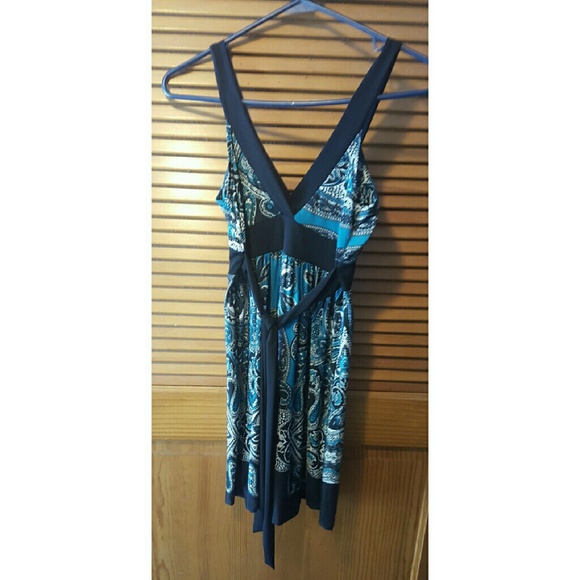 Paisley mini tie dress - Picture 2 of 3