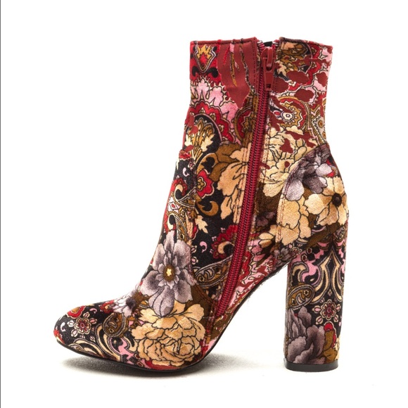 🌟Re-stock🌟 x2 Bold floral ankle boot - Picture 3 of 3