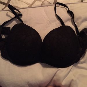 Victoria secret black lacy bra