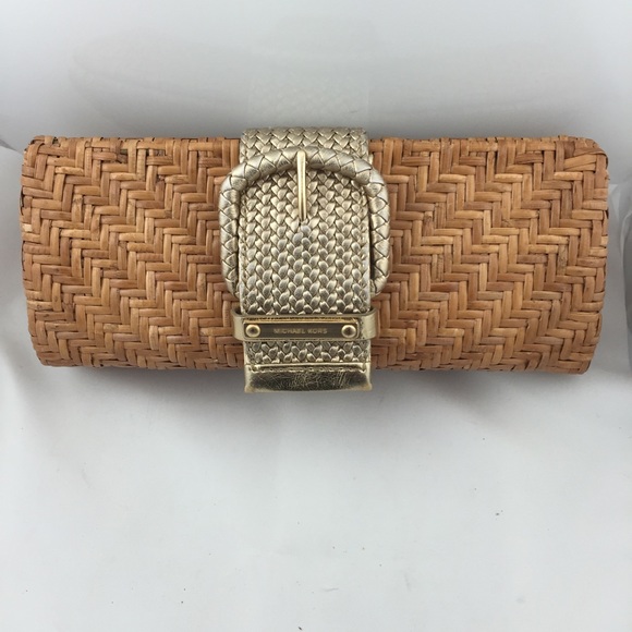 Michael Kors Handbags - Michael Kors Rattan Clutch!