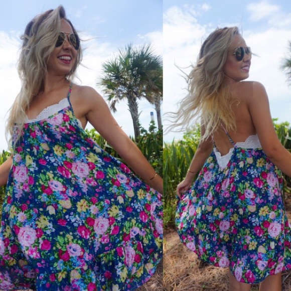 Navy Umgee Dress - Picture 1 of 2