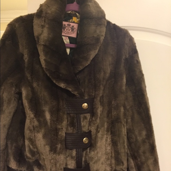Juicy couture faux fur jacket