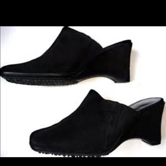 Rockport suede leather wedges