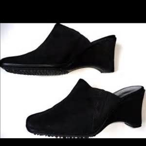 Rockport suede leather wedges