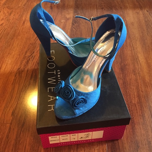 Royal blue heels