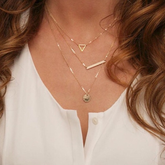 3 layer delicate necklace
