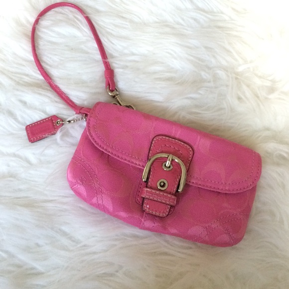 Coach pink wristlet - Picture 2 of 4