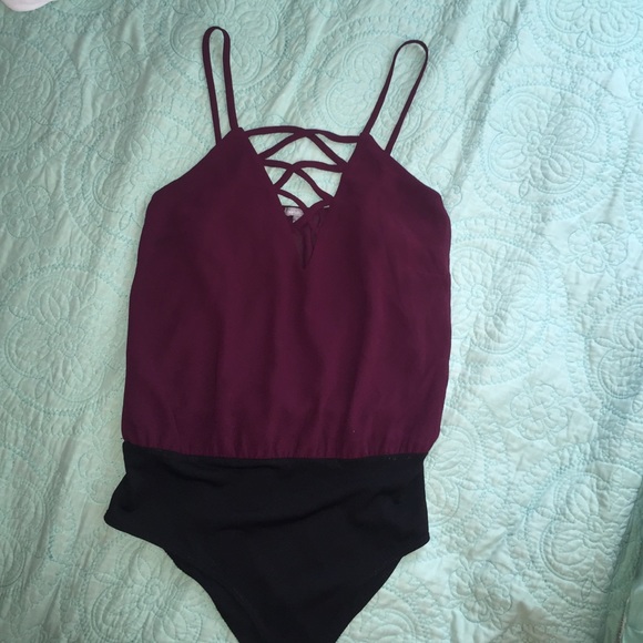 Maroon onesie