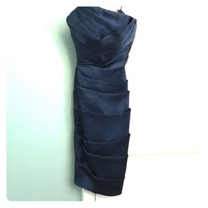 J.Crew Navy Strapless Dress