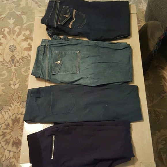 Lot of 4 dress jeans - flared and fitted - Picture 1 of 2