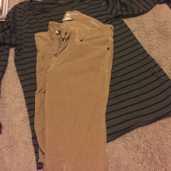 Corduroy Lucky skinny jeans