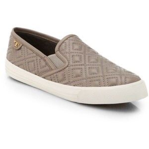 Tory Burch Quilted Slip On Sneakers
