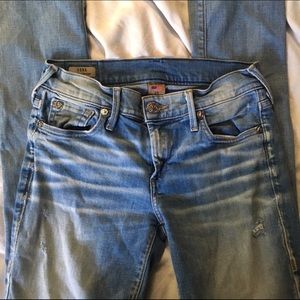 True Religion Cora Mid Rise Straight Jeans