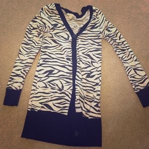 Zebra cardigan