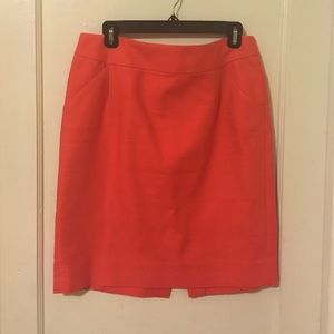 JCrew "The Pencil Skirt" - coral - size 10