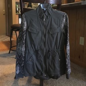 Mossimo mixed fabric jacket