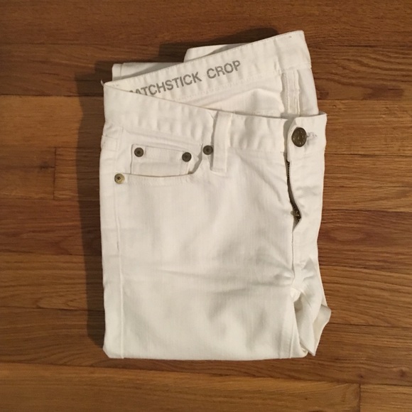 J. Crew white Matchstick jeans