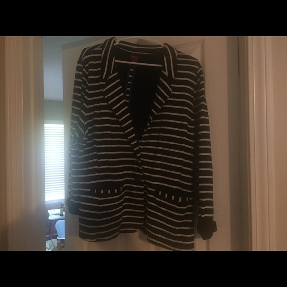 Merona blazer striped