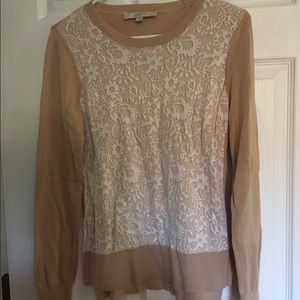 Loft Eyelet lace sweater