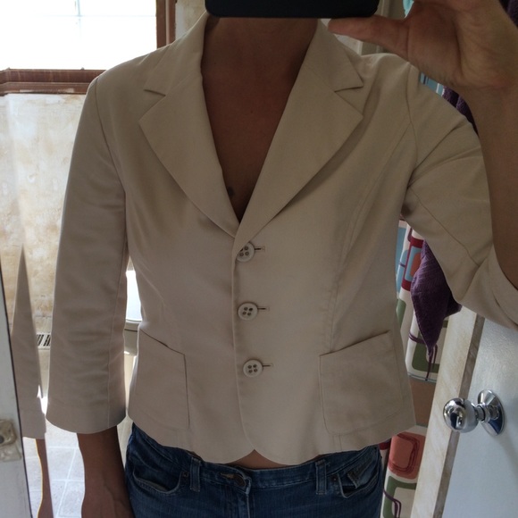 3/4 sleeve blazer
