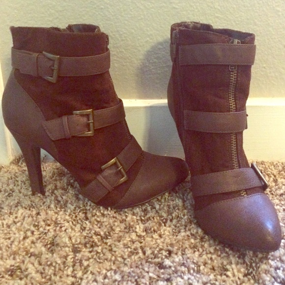 Charlotte Russe Bootie Heels 6.5 - 7