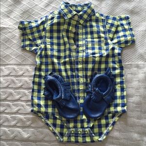 Moccasins with matching bodysuit