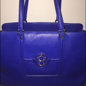 Tory Burch blue carryall