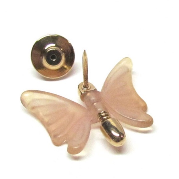 Avon Butterfly Pin, Gold Tone Body & Plastic Wings - Picture 4 of 4