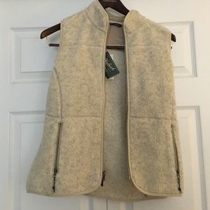Wool rich fleece vest
