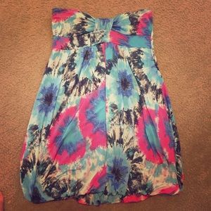 Strapless bubble dress