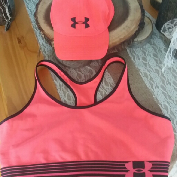 Under Armor Hat & Sports Bra Set