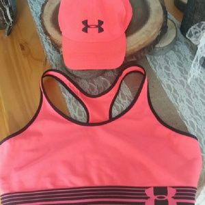 Under Armor Hat & Sports Bra Set