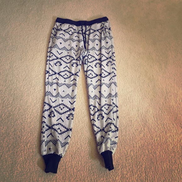 Black and gray joggers