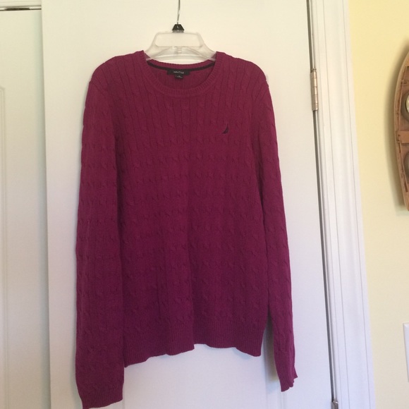 Nautica magenta sweater