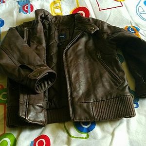 Gap Faux  leather Bomber Jacket