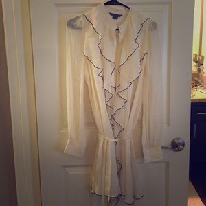 Armani Exchange long blouse with tie