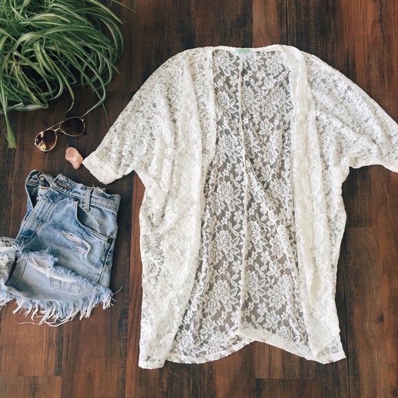 Decree Sweaters - Reserved** Oversized Lace Cardigan